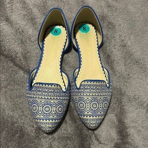 Blue Patterned Women's Shoes